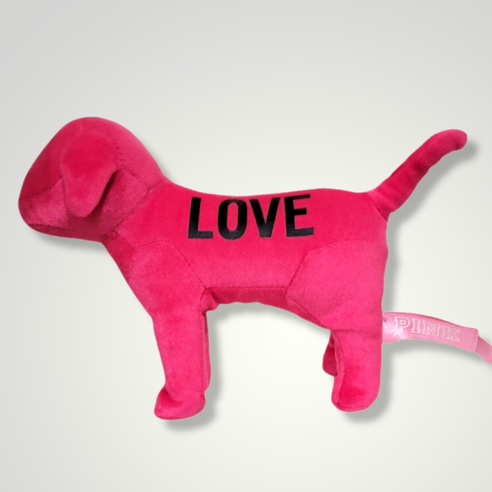 Victoria's Secret PINK Mini Dog Plush Puppy Pink and Black